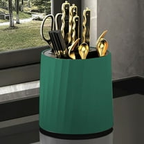 360-Degree Rotating Knife Holder Utensil Storage Organizer for Kitchen Countertop(Green)