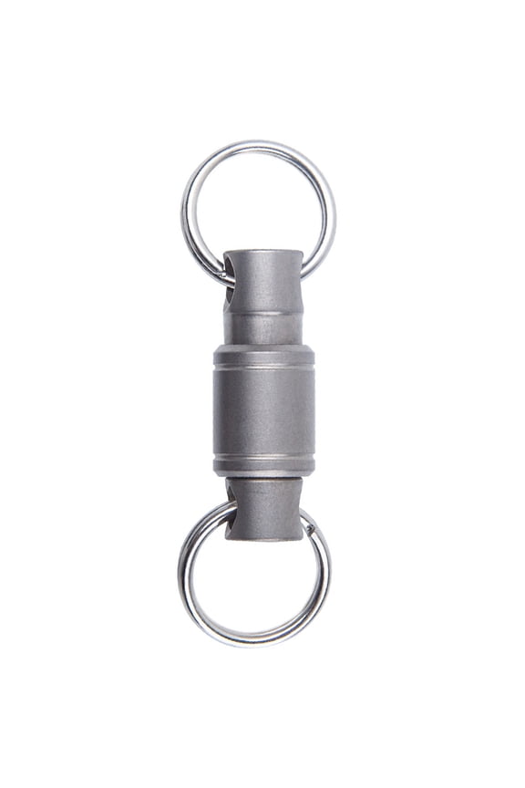 360-Degree Rotating Metal Keys chain with Detachable Carabiner Clip, Rust-Resistant Design for Storage