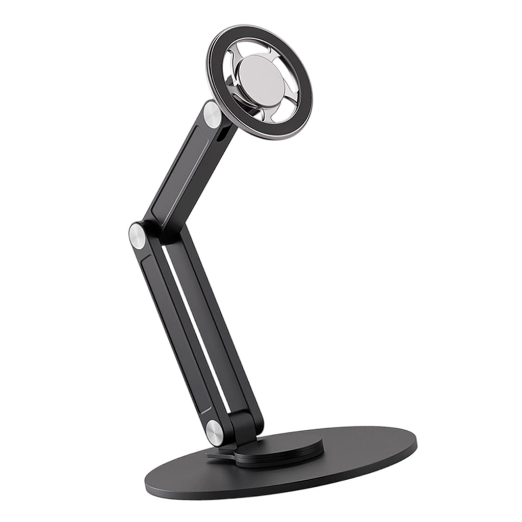 360 Degree Rotating Metal Phone Stand For Desk Magnetic Hollow Design Bracket