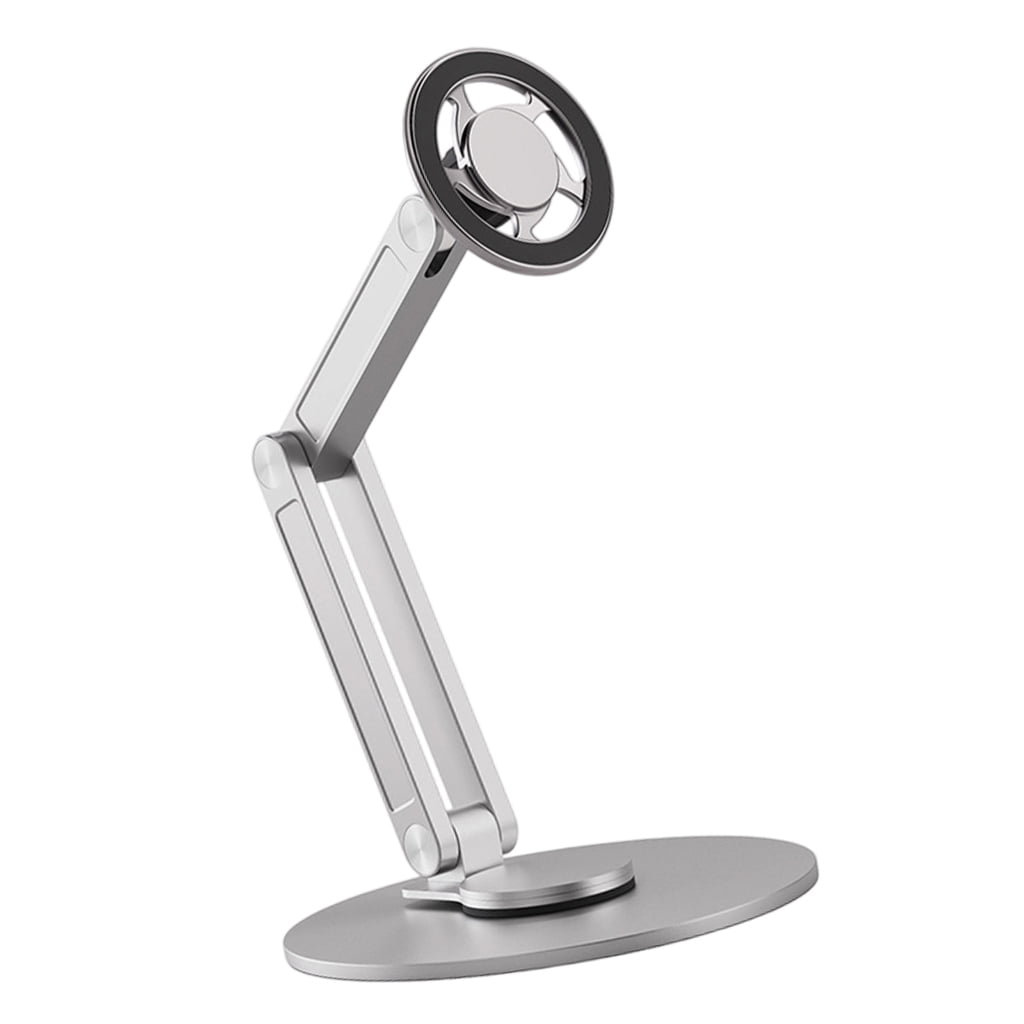 360 Degree Rotating Metal Phone Stand For Desk Magnetic Hollow Design Bracket