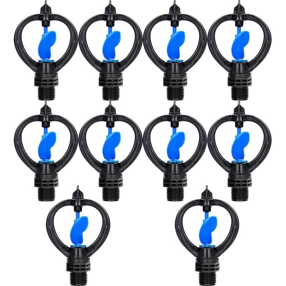 360 Degree Rotating Micro Sprinkler Atomizing Micro Nozzle with Butterfly Rotating Sprinkler for Garden Agricultural Irrigation,Agricultural Irrigation, Easy to Install, Premium (10pcs-L)
