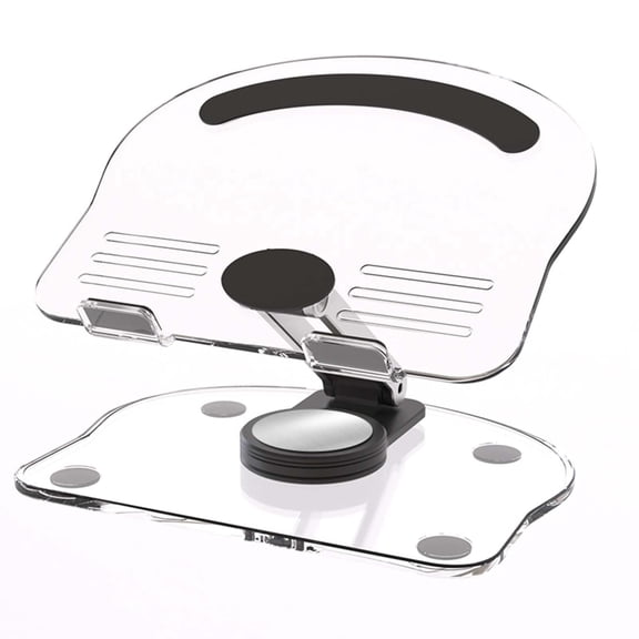 360 Degree Rotating Mobile Tablet Stand, Adjustable Tablet Holder-Adjustable Foldable Desktop Table Holder Base,Multi-Angle, Non-Slip Silicone Base,Portable iPad Stand for Desk