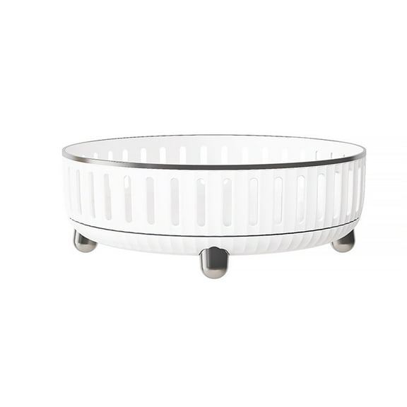 360 Degree Rotating Organizer with Multiple Compartments, Spinning Lazy Susan Storage for Office Supplies Art Materials Drink Packets Makeup Brushes, Desk Vanity Kitchen Counter Organizer