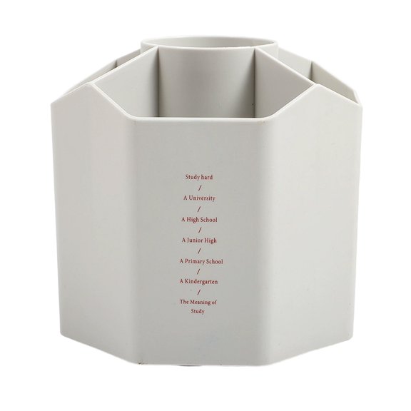 360-Degree Rotating Pen Holder with 6 Compartments, Large Capacity Desktop Organizer for Pens, Markers, Scissors, And Office Supplies, Modern Design for Desk And Dorm, 1 Pencil Case