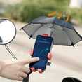 thumbnail image 1 of 360 Degree Rotating Phone Holder Umbrella Mount Automatic Lock Anti-Shake Shock Absorption Thick Silicone Pad Sunshade Adjustable Universal for Bike Motorcycle Electric Vehicle Navigation, 1 of 5