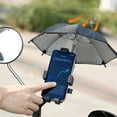 thumbnail image 1 of 360 Degree Rotating Phone Holder Umbrella Mount Automatic Lock Anti-Shake Shock Absorption Thick Silicone Pad Sunshade Adjustable Universal for Bike Motorcycle Electric Vehicle Navigation, 1 of 5