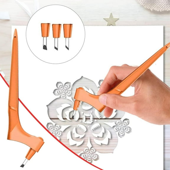 360 Degree Rotating Stainless Steel Cutter with 15, 30 and 45 Angles for Craft Cutting Tools, Stencils, Scrapbooking and Crafts