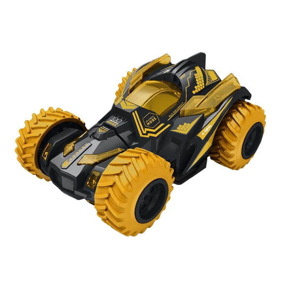 360 Degree Rotating Stunt Tumbling Car Friction Powered Double-Sided Dump Truck Off-Road Inertia Vehicle Toy for Family Living Room Racing Game
