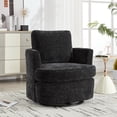 thumbnail image 1 of 360 Degree Rotating Swivel Chair with Breathable Chenille Fabric - Sturdy Metal Base for Home Office & Living Room Use, Easy Assembly, 1 of 9