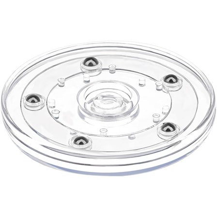 360 Degree Rotating Tray for Kitchen Storage Bearing Turntable Acrylic Display Stand Multifunction Accessory
