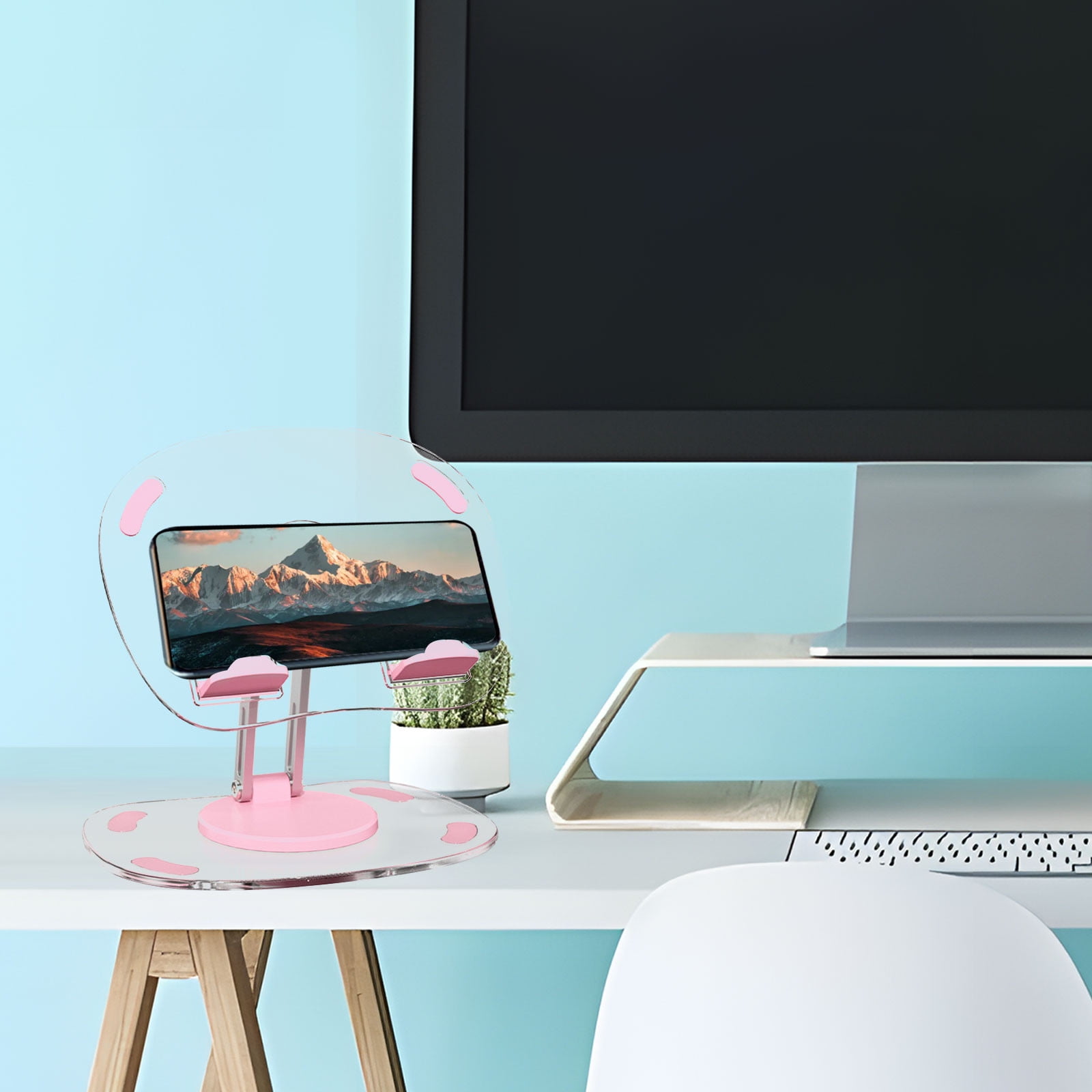 360 Degree Rotating Universal Mobile Phone Tablet Stand Desktop Support