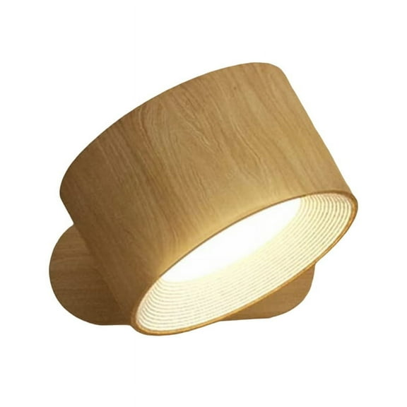 360 Degree Rotating Wall Lamp LED Bedside Reading Book Lamp Rechargeable Portable Touch Adjustable Night Light C