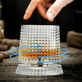 thumbnail image 1 of 360 Degree Rotating Whiskey Glass, Spinning Cocktail Glass with Stable Decoupled Base, Fashioned Crystal Cut Drinking Glassware with Stress Relief Function, Unique Whiskey Gift for Husband Father, 1 of 7