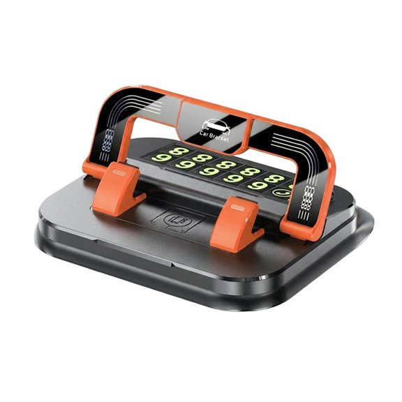 360 Degree Rotation Dashboard Phone Holder for Car, Anti-Slip Grips & One-Hand Operation Car Cell Phone Mount with Adjustable Spring Clip, Compatible with All Smartphones