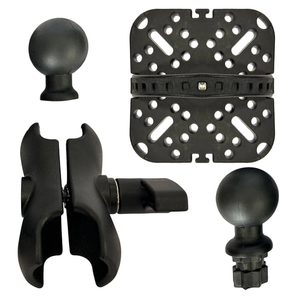 360 Degree Rotation Fish Finder Holder Kayak Fishfinder Mounting Plate Camera Mount Base Mounting Fish Finder Bracket