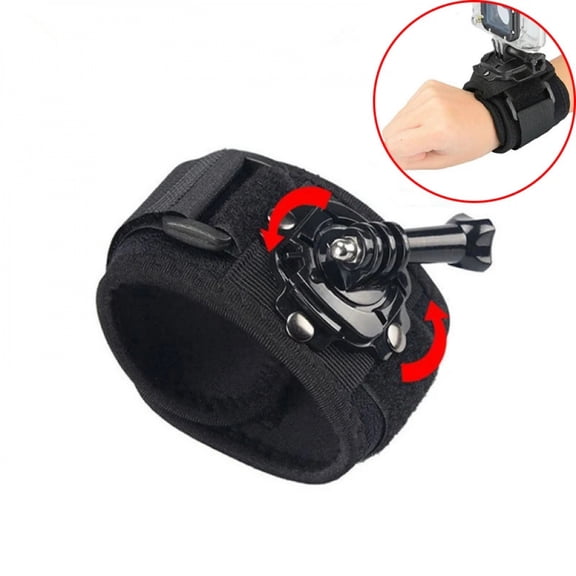 360 Degree Rotation Hand Strap Mount for GoPro 13 12 11 10 9 Hand Glove Wrist Strap Mount for DJI OSMO Action 4/5Pro Accessories