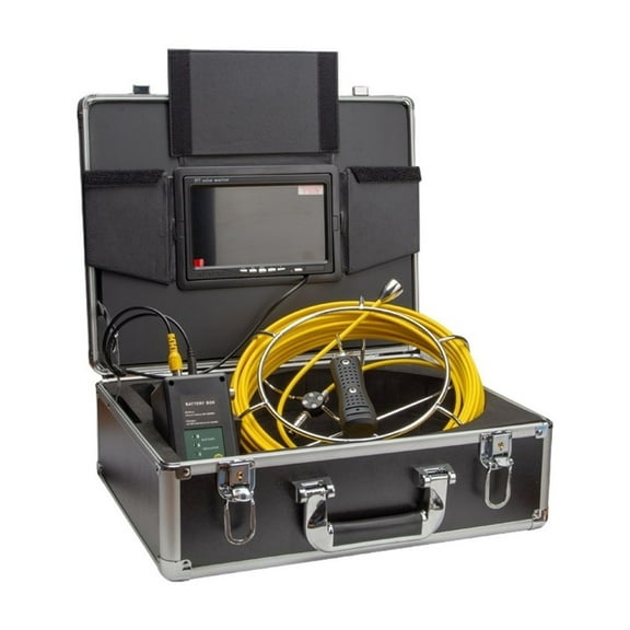 360 Degree Rotation Pipe Pipeline Inspection Camera 9'' Screen Video Recording 20/50/100m Cable Endoscope Borescope System for Measurement
