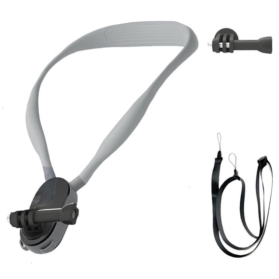 360 Degree Rotation Silicone Neck Strap For GO 3S Camera Magnetic Quick Release Design Enhances Stability Chest Mount