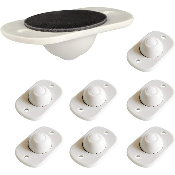 360 Degree Rotation Stickable Universal Ball Transfer Unit, Easy Movement For Convenient Installation, Stable And Durable Self Adhesive Mini Caster Wheels (8Pcs)