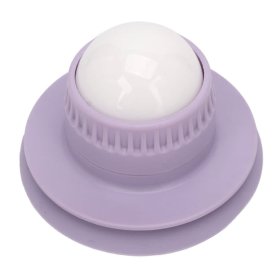 360 Degree Rotation Suction Ball Massager - Purple Plastic Wall Mounted Roller Ball for Relief from Muscle Pain and Inflammation
