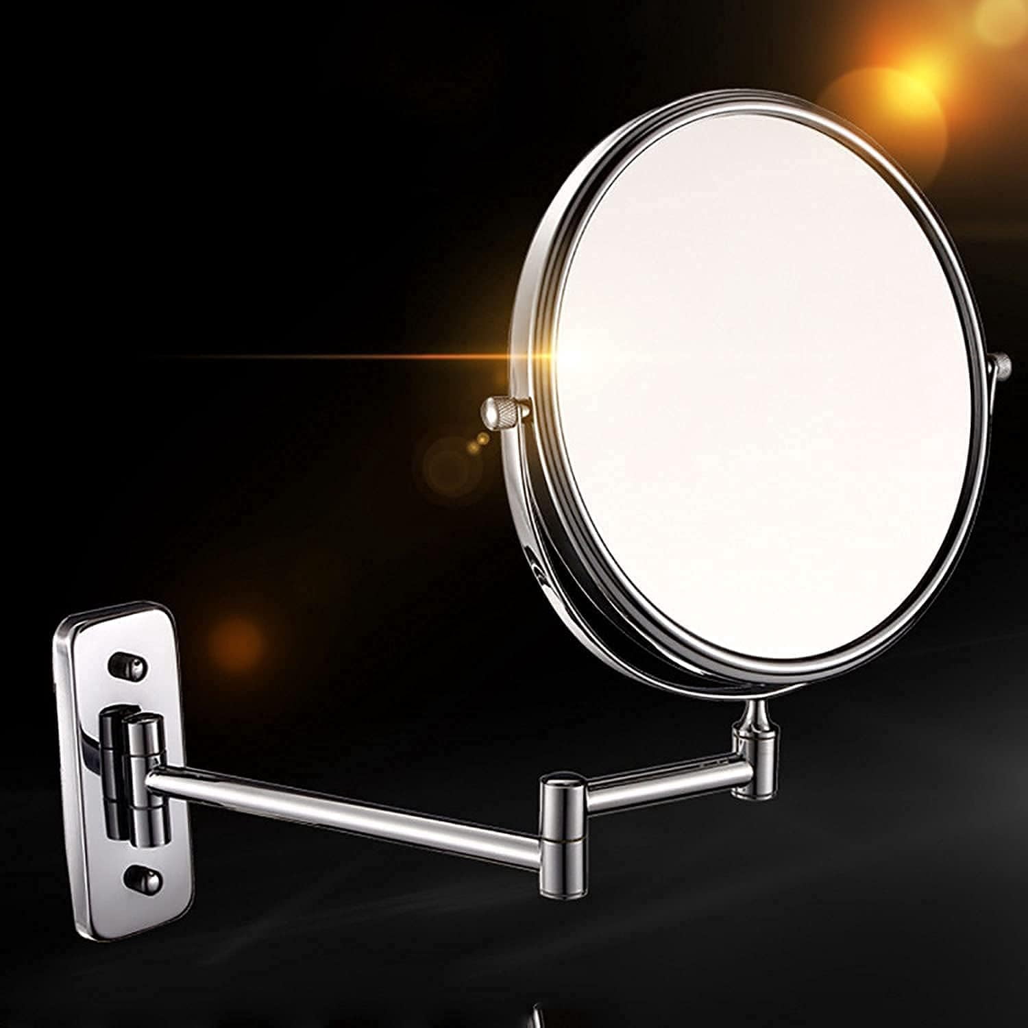 360 Degree Rotation Vanity Mirror,Travel Makeup Mirror with Stand ...