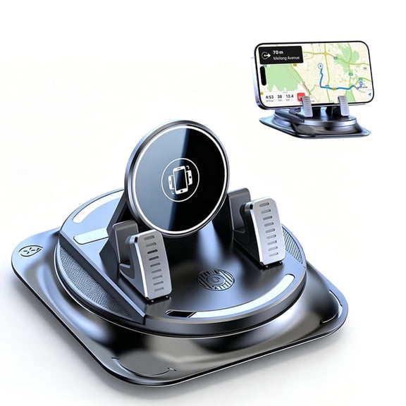 360 Degree Rotational Car Dashboard Phone Mount, 2026 New Car Navigation Mount For Smartphones