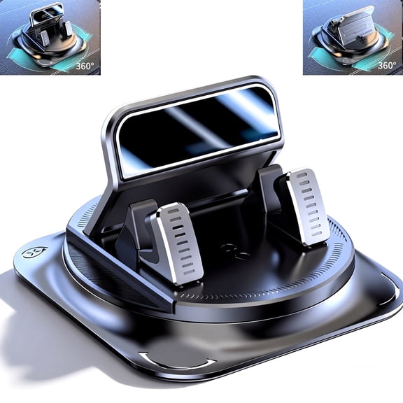 360 Degree Rotational Car Dashboard Phone Mount, Car Phone Holder Mount, Interior Car Navigation Mount for Drivers, Universal for Most Cars