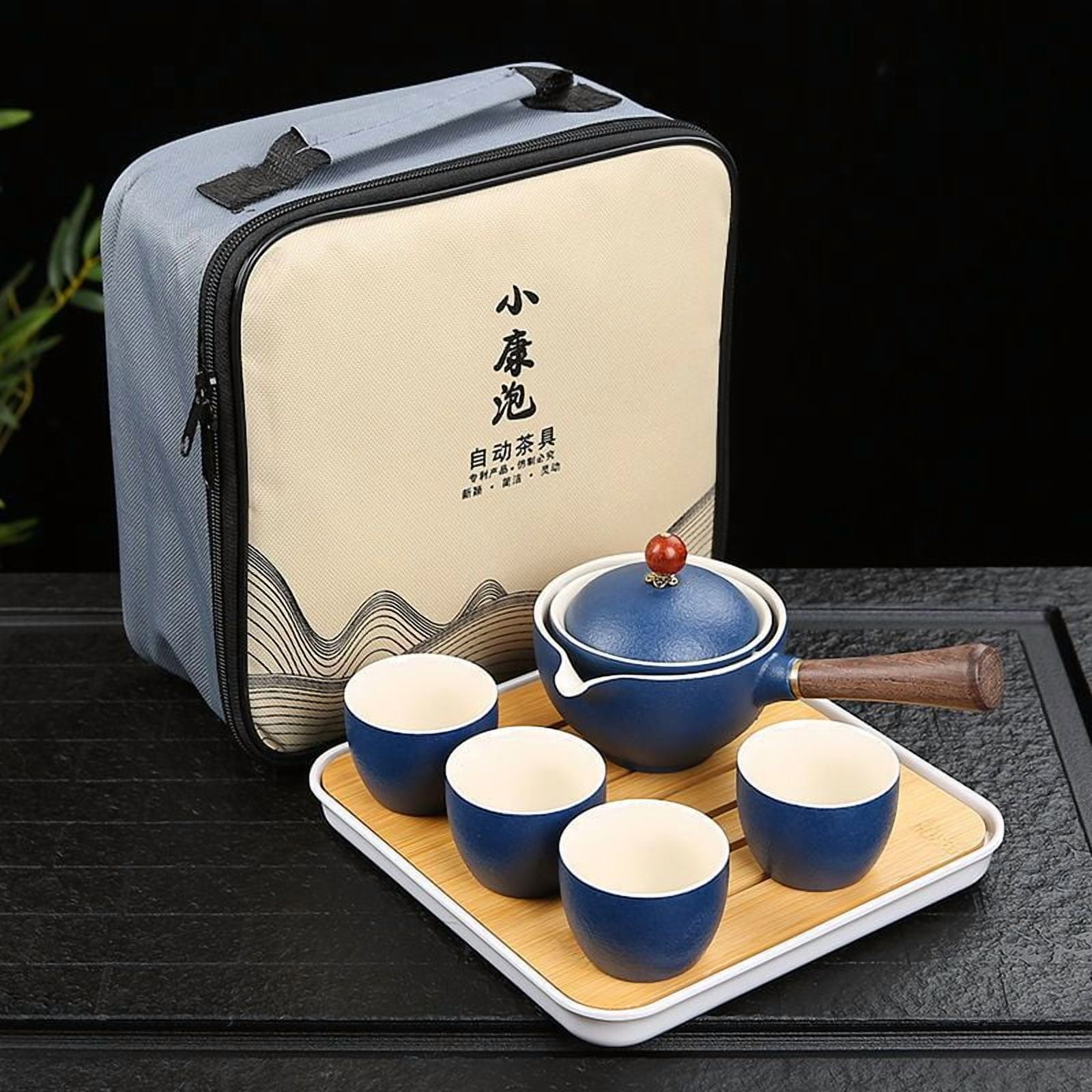 360 Degree Rotational Tea Maker, Ceramic Teapot With Brewer, Household ...