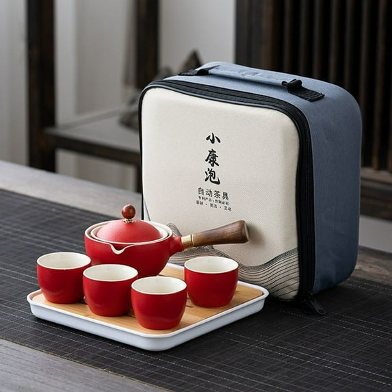 360 Degree Rotational Tea Maker, Ceramic Teapot With Brewer, Household Teapot, Portable Travel Gift