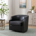 thumbnail image 1 of 360 Degree Swivel Accent Chair Recliner, Upholstered Glider Nursery Chair, Swivel Accent Chair, Corner Chairs With Metal Base, For Living Room Bedroom Office Apartment, 1 of 9