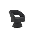 thumbnail image 1 of 360 Degree Swivel Barrel Chair with Wraparound Backrest, Teddy TV Armchair with Round Wood Base for Office, Living Room & Bedroom, Grey, 1 of 7