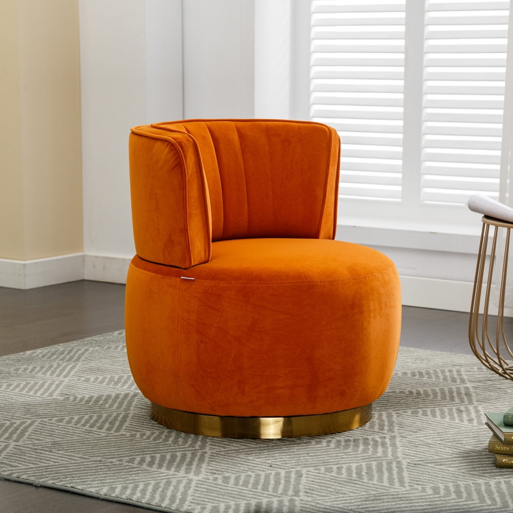 360 Degree Swivel Cuddle Barrel Accent Sofa Chairs, Comfy Round Swivel ...