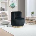 thumbnail image 1 of 360 Degree Swivel Cuddle Barrel Accent Sofa Chairs, Round Armchairs With Wide Upholstered, Fluffy Velvet Fabric Chair For Living Room, Bedroom, Office, Waiting Rooms, 1 of 9