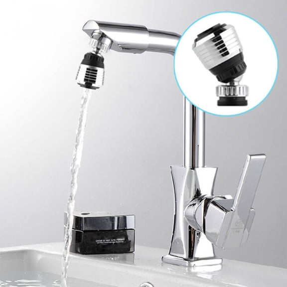360 Degree Swivel Faucet Aerator,Anti-Splash Faucet Aerator,High Pressure Water Saving Sprayer,Water Saving Bubbler,Pressurized Faucet Filter,Directional Setting Faucet Tip,Kitchen Accessories,Silver