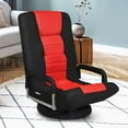 thumbnail image 1 of 360-Degree Swivel Gaming Floor Chair with Foldable Adjustable Backrest Premium Comfort for Gamers,Red, 1 of 5