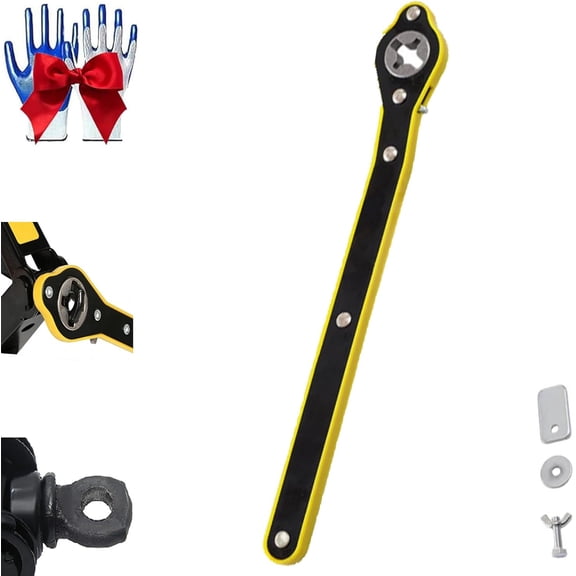 360 Degree Swivel Labor-Saving Scissor Jack Wrench Speed Handle Tool 1PCS