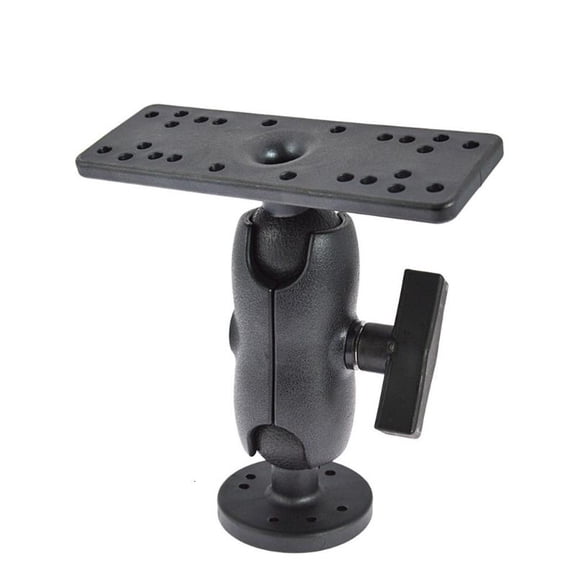 360 Degree Swivel Mount Kayak Fishfinder Plate Rotating Marine Kayak Electronic Fish Finder Mount Base Boat Accessories
