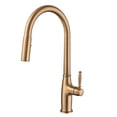 thumbnail image 1 of 360 Degree Swivel Single Handle Kitchen Faucet in Brushed Gold, 1 of 8