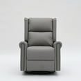 thumbnail image 1 of 360 Degree Swivel Upholstered Manual Recliner With Nailhead Trims For LIving Room, Grey, 1 of 1