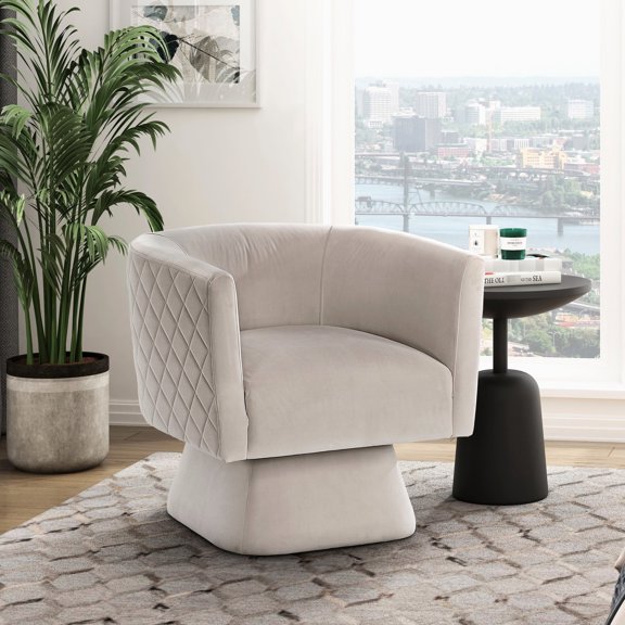 360-Degree Swivel with High-Density Foam / Relaxing Chair for Living Spaces