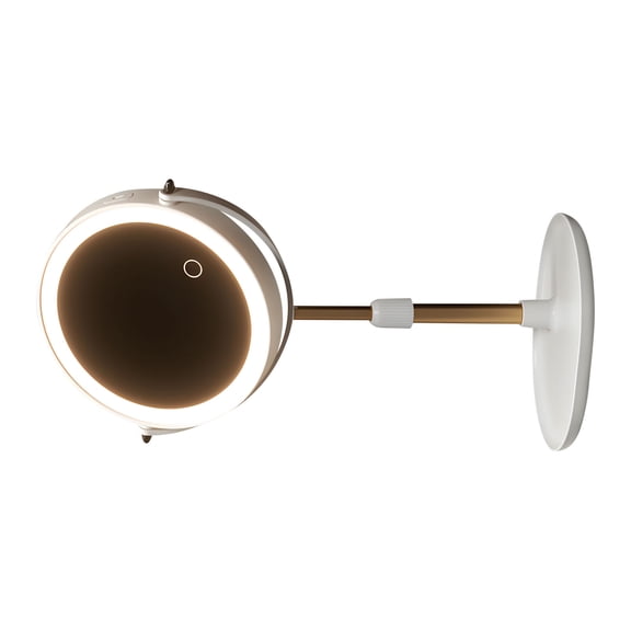 360 Degree Swiveling Cosmetic Glass Featuring 3X Enlarger And USB Rechargeable For Professional Styling
