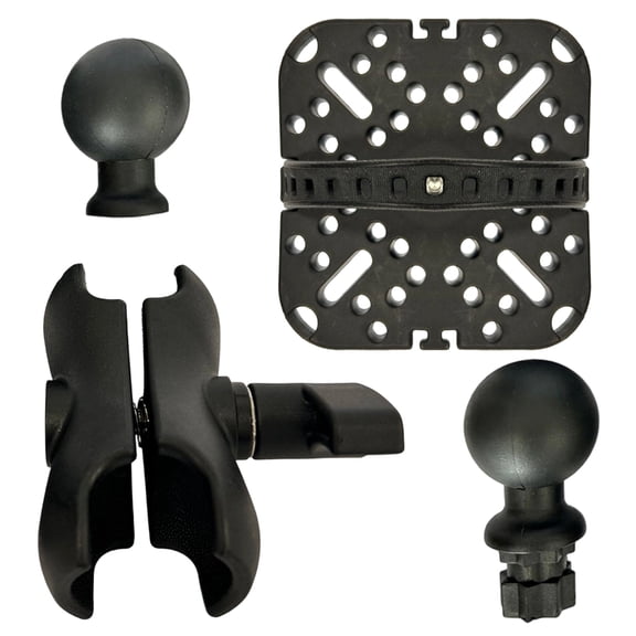 360 Degree Swivels Base Mount Marine Kayak Fish Finder Mounting Base Camera Mount Plate Rotating Fish Finder Supporter