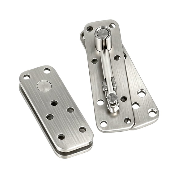 360 Degree Swivels Concealed Hinge Stainless Steel Upper And Lower Hinge For Modern Wood Door Installation Enduring