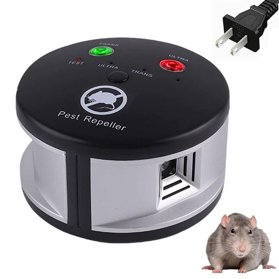 360 Degree Ultrasonic Indoor Pest Repeller, Electronic Rodent Deterrent Device, Effectively Repels Rats, Mice, Squirrels and Insects for Home Garage Basement Use