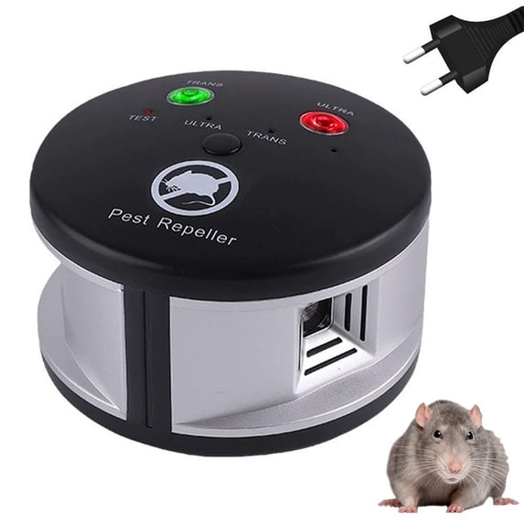 360 Degree Ultrasonic Pest Repeller for Indoor Use, Covers Up to 2150 Sq Ft, Safe for Homes with Pets and Children, Dual-Frequency Technology for Mice, Ants, Spiders, Squirrels