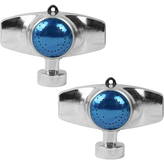 360 Degree yard sprinkler for lawn, 2 Pack Circle Pattern Sprinkler with Gentle Water Flow for Small Area Yard Lawn Garden Watering, Coverage Up to 30FT (Blue)