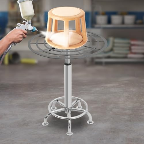 360 Degrees Spray Paint Rack,23.6-31.5in Height Adjustable Stable ...