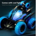 thumbnail image 1 of 360° Double Sided Flip RC Stunt Car with LED Lights, Remote Control Off-Road Tumbling Truck, Shockproof Rubber Tire Toy Gift for Boys Girls Ages 3+ Indoor Outdoor Play, 1 of 7