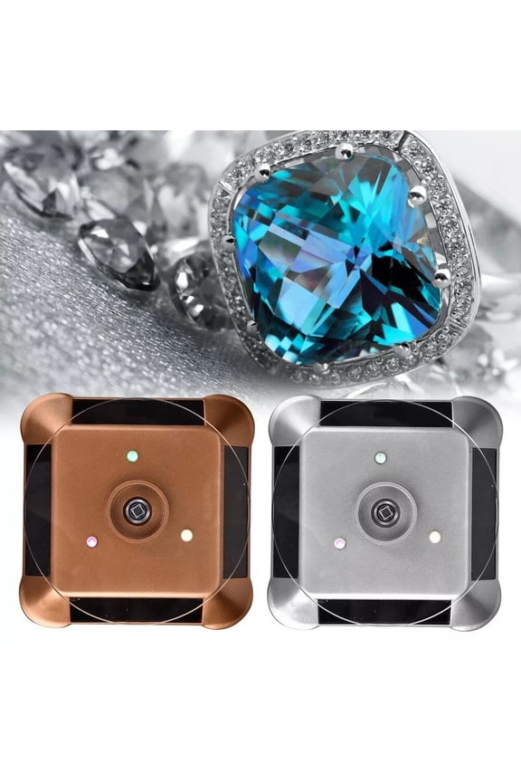 360° Electric Motorized Rotating Display Stand Jewelry Photography Show Holder Silver Smile Home