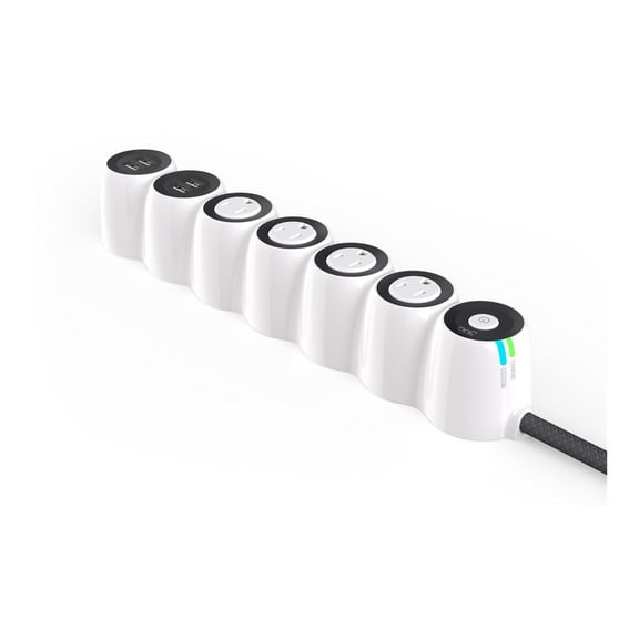 360 Electrical Powercurve24 - Surge protector - AC 120 V - 1800 Watt - output connectors: 4 - white